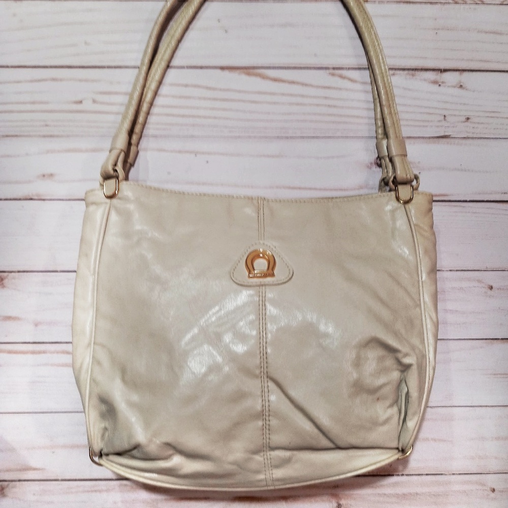Vintage Kelly Taylor Cream Tote Shoulder Bag
